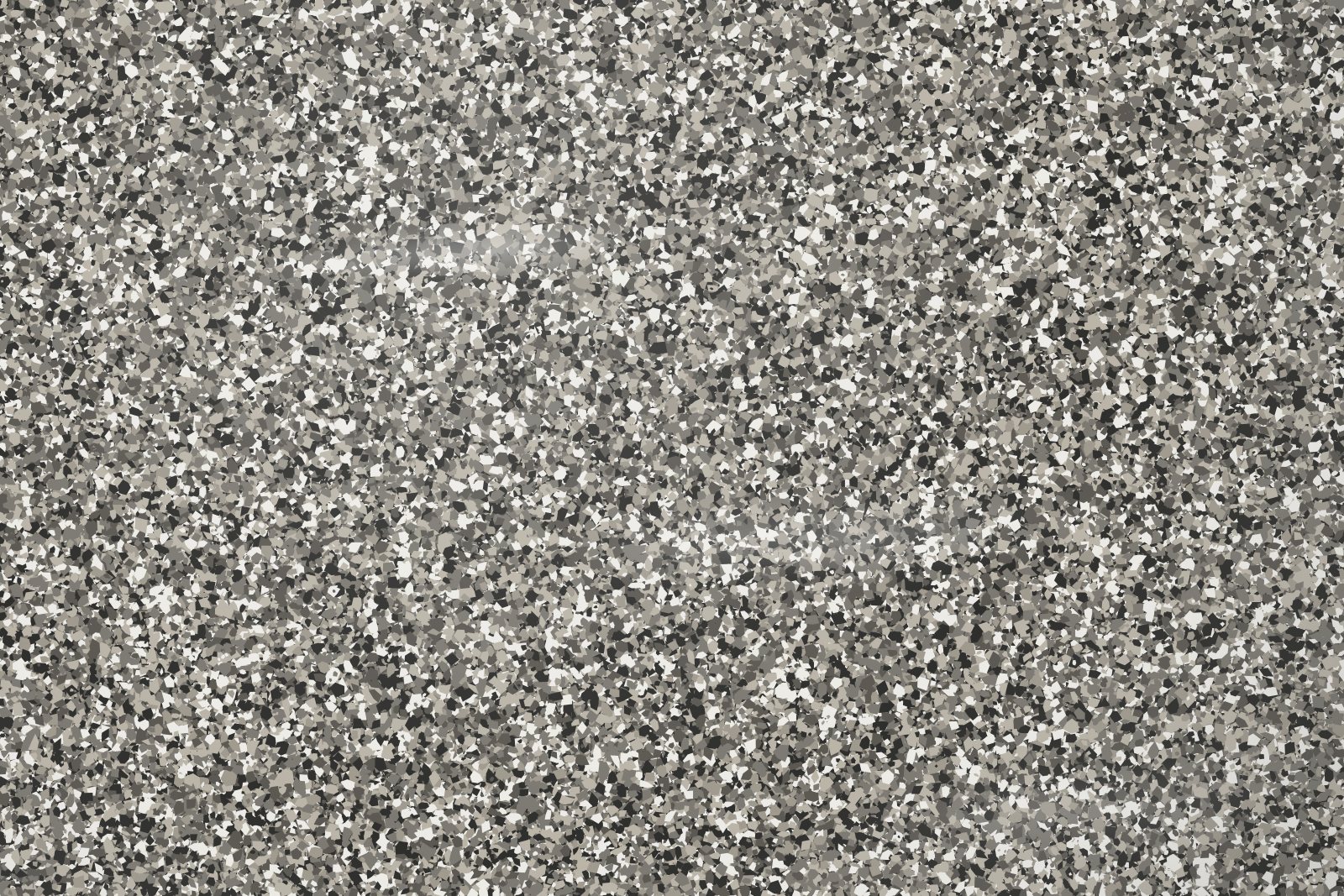 Rendering of a flake floor finish up close